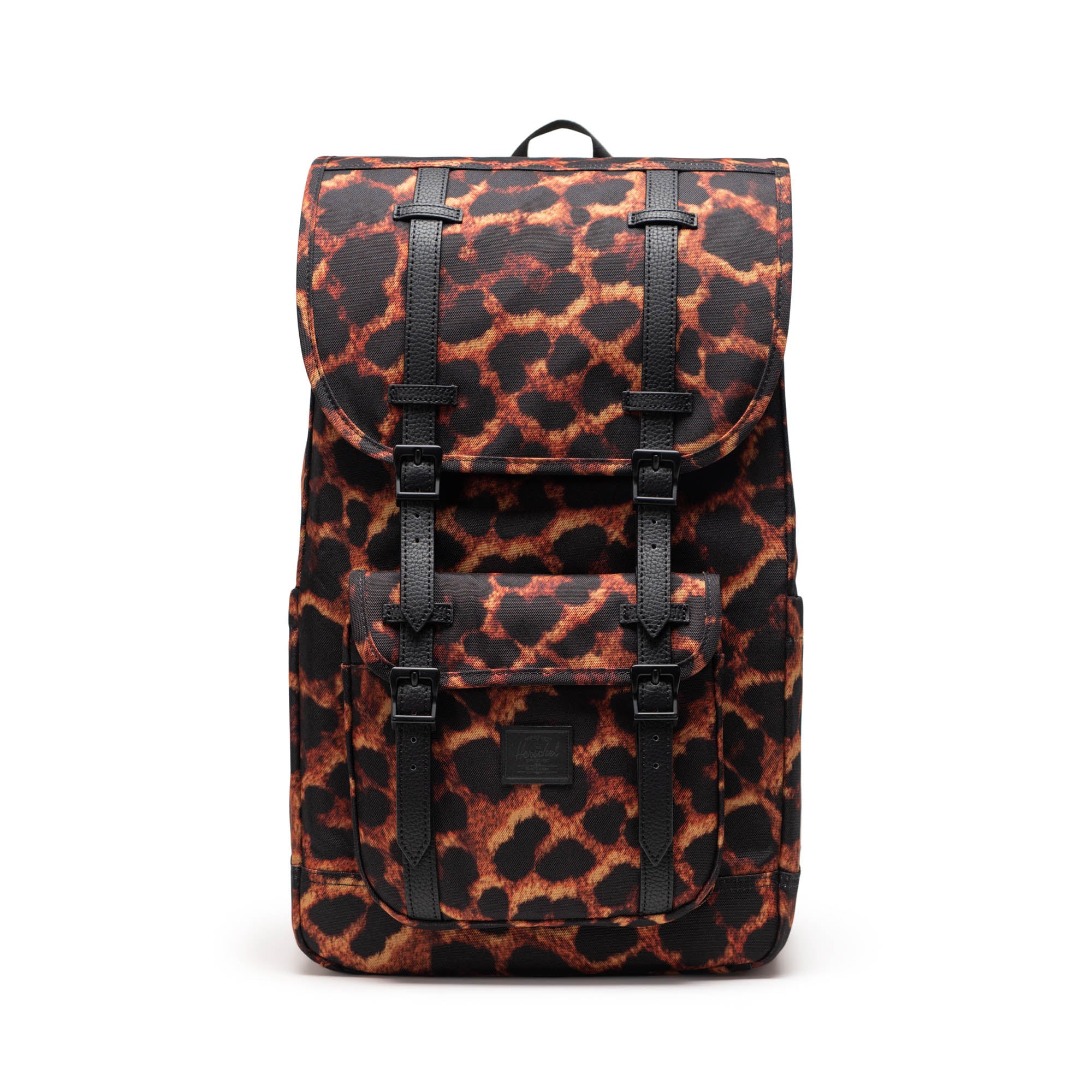 Dijital Leopar Herschel Little America Su İtici Kumaş Sırt Çantası, 16" Laptop Uyumlu, 30 L
